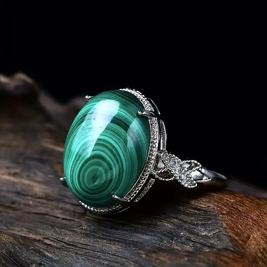 💍 Malachit-Ring – Schutz & Transformation